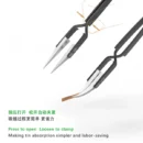 2UUL Pre-Cut Solder Wick Set – 100 x (2.0mm × 25mm) Strips with Anti-Static Ceramic Tweezers