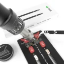 2UUL Pre-Cut Solder Wick Set – 100 x (2.0mm × 25mm) Strips with Anti-Static Ceramic Tweezers