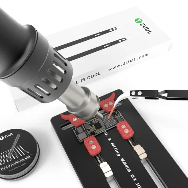 2UUL Pre-Cut Solder Wick Set – 100 x (2.0mm × 25mm) Strips with Anti-Static Ceramic Tweezers - Image 2