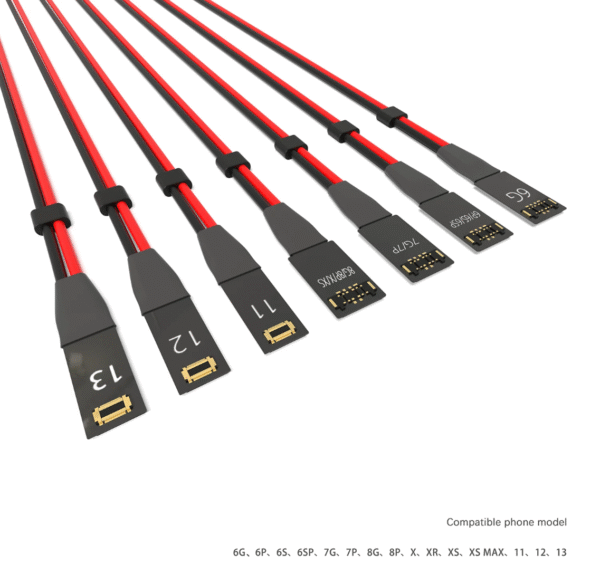 2UUL Ultra‑Soft FPC Power Line (1.2 m) – Test Cable for iPhone 6 to 13 Series Diagnostics - Image 4