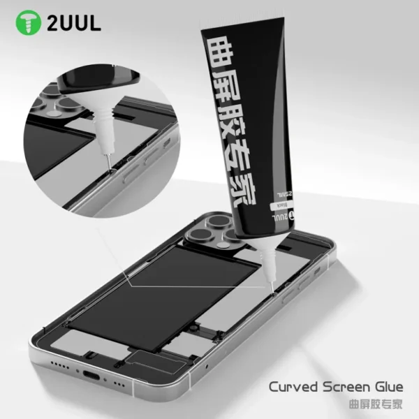 2UUL DA47 Black Curved Screen Glue – 25 ml Fast‑Dry Adhesive for Mobile Repairs - Image 2
