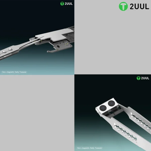 2UUL TW21 Precision Straight Tweezer – Non-Magnetic for Mobile PCB Work - Image 4