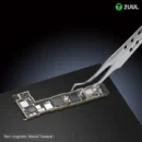 2UUL TW22 Non-Magnetic Stencil Tweezer – Curved Tip for Precision Repair