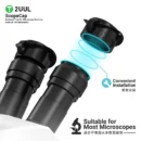 2UUL MS81 ScopeCap – Soft Silicone Dust‑Proof Eyepiece Cover for Stereo Microscopes