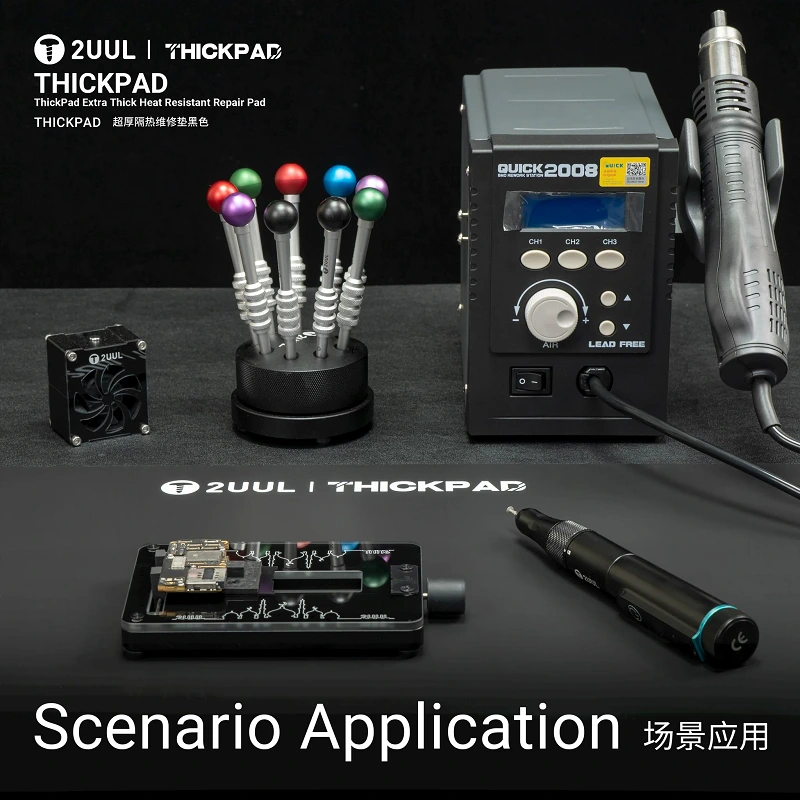 2UUL ST86 ThickPad – 5mm Heatproof Silicone Mat for Soldering & Mobile Repair (50×35cm) - Image 4