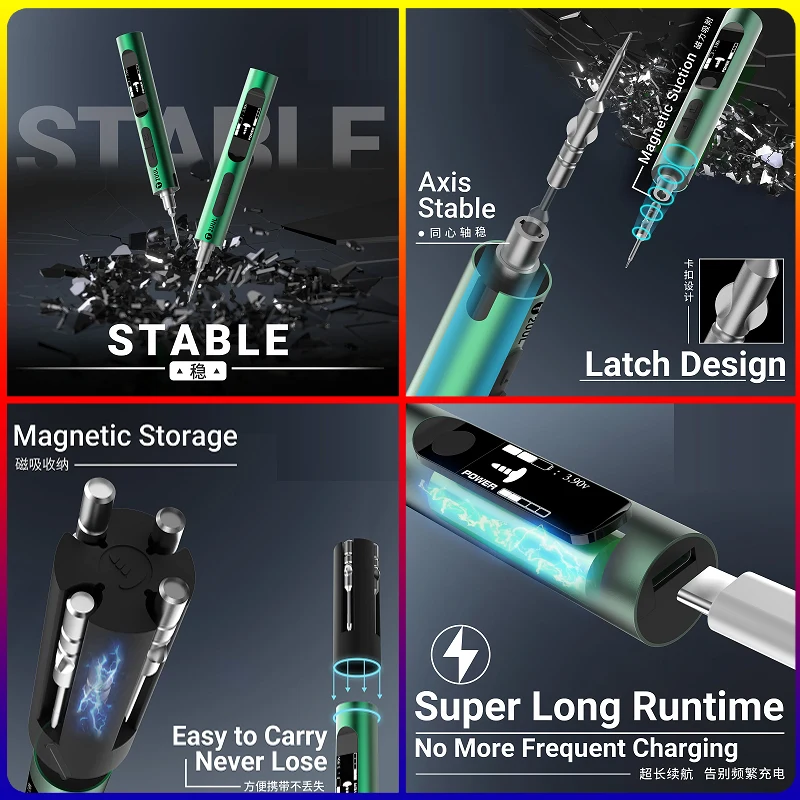 2UUL SD11 Electric Screwdriver (Espresso) – Compact Cordless Torque Driver with Smart Control - Image 6