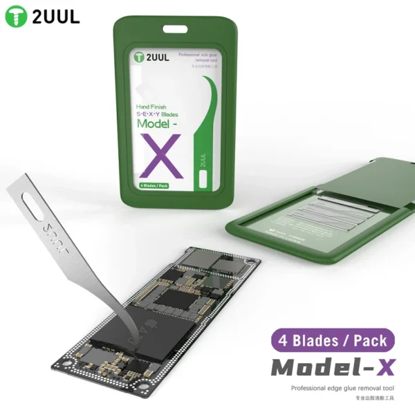 2UUL DA16 Precision Hand‑Finish Blades – Model S, 4‑Pack (No Handle) - Image 2