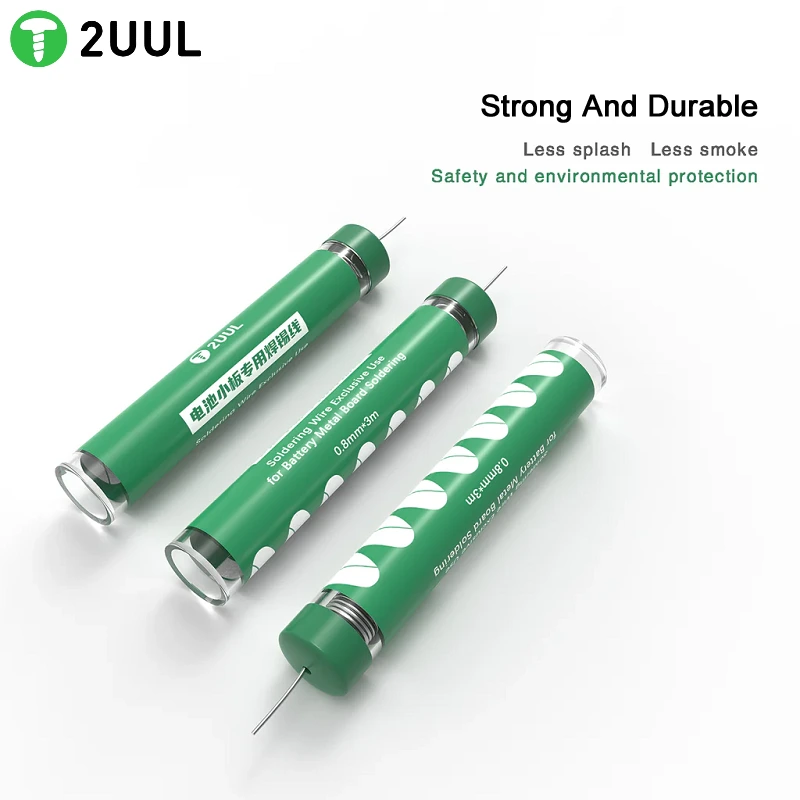 2UUL SC39 Soldering Wire Battery Metal Board Solder wire – 0.8mm Thickness, 3m Length - Image 4