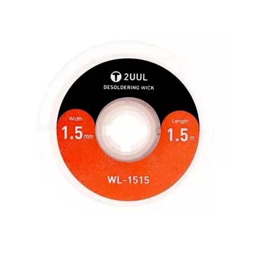 2UUL‑1515 Double‑Sided Desoldering Wick – 1.5 mm × 1.5 m